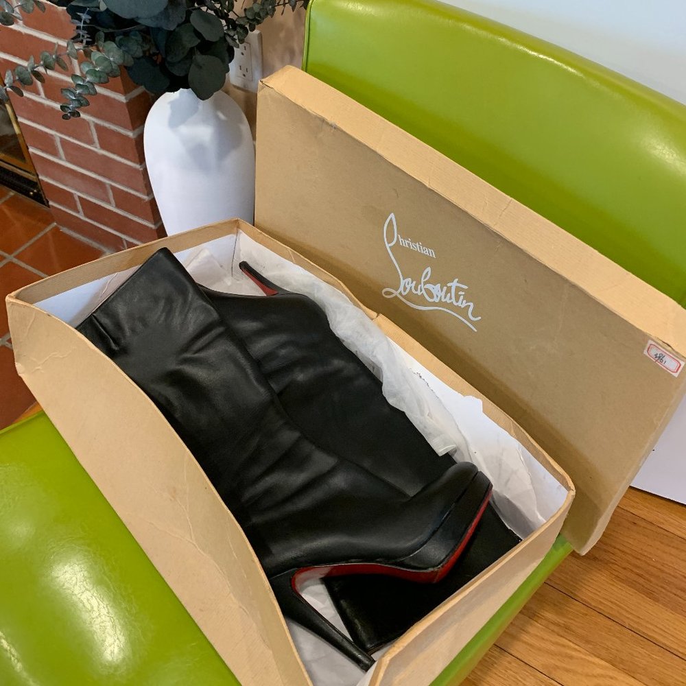 Authentic Christian Louboutin Tall Leather Boots